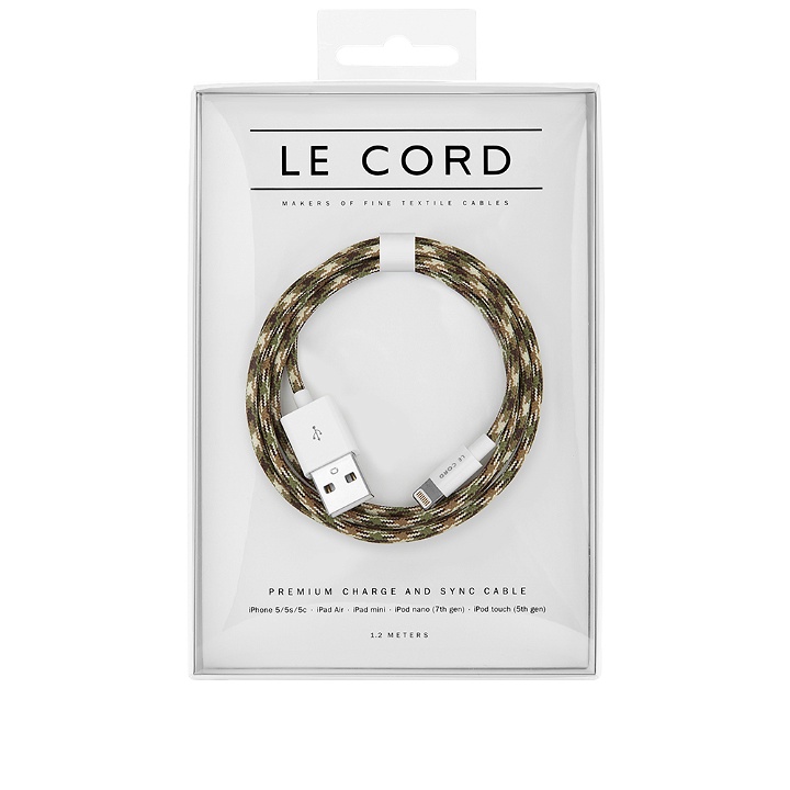 Photo: Le Cord Camouflage 1.2m Lightning Cable