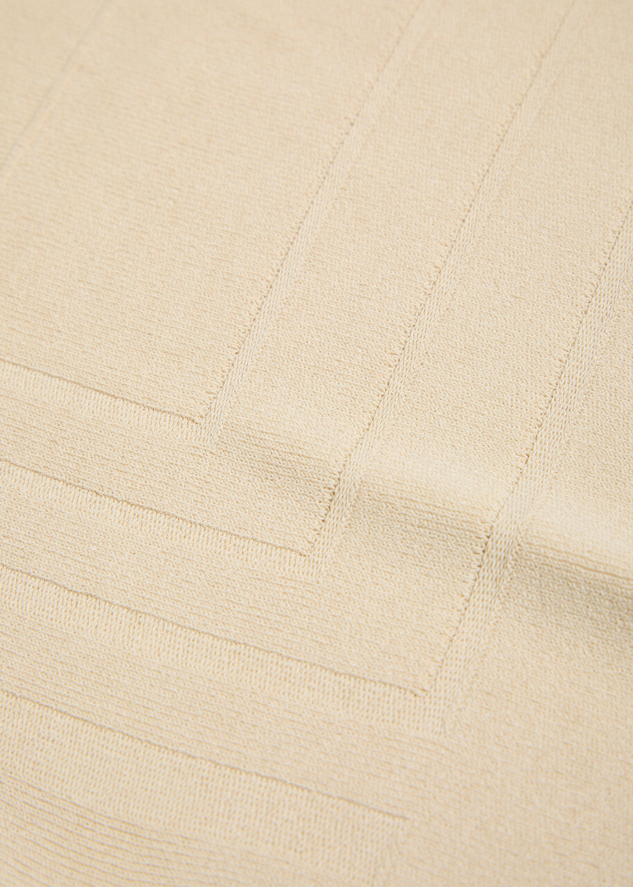 Joseph Crop Tee Viscose Animation Fine-knit T-shirt Cream