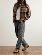 Noah - Straight-Leg Cotton-Corduroy Trousers - Gray
