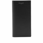 Saint Laurent Men's Grain Leather Continental Wallet in Black