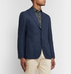 Sid Mashburn - Navy Kincaid No 1 Unstructured Cotton and Wool-Blend Hopsack Blazer - Blue