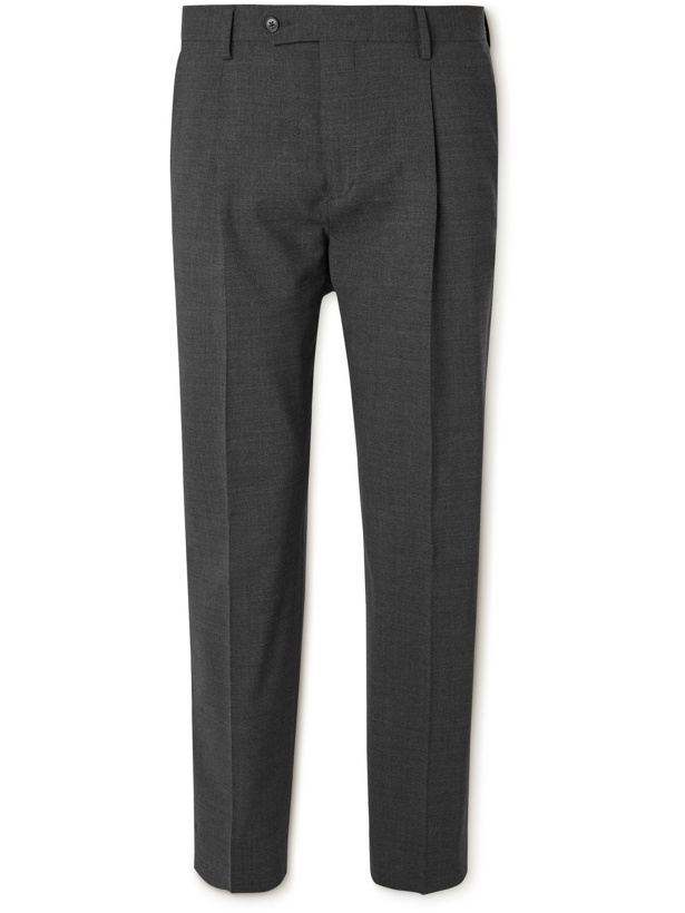 Photo: MR P. - Tapered Pleated Stretch-Wool Golf Trousers - Gray - UK/US 28