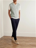 Massimo Alba - Divo Ribbed Cotton Sweater Vest - Green