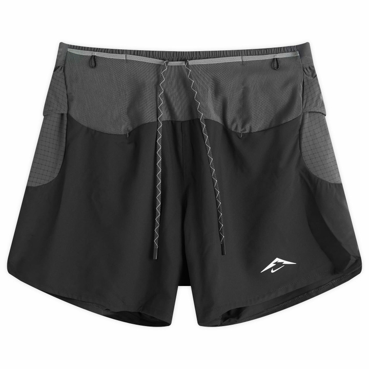 Photo: Nike Running Second Sunrise Short in Black/Summit White
