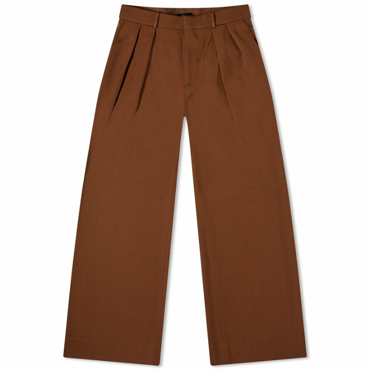 Photo: WARDROBE.NYC Women's Low Rise Trouser in Brown