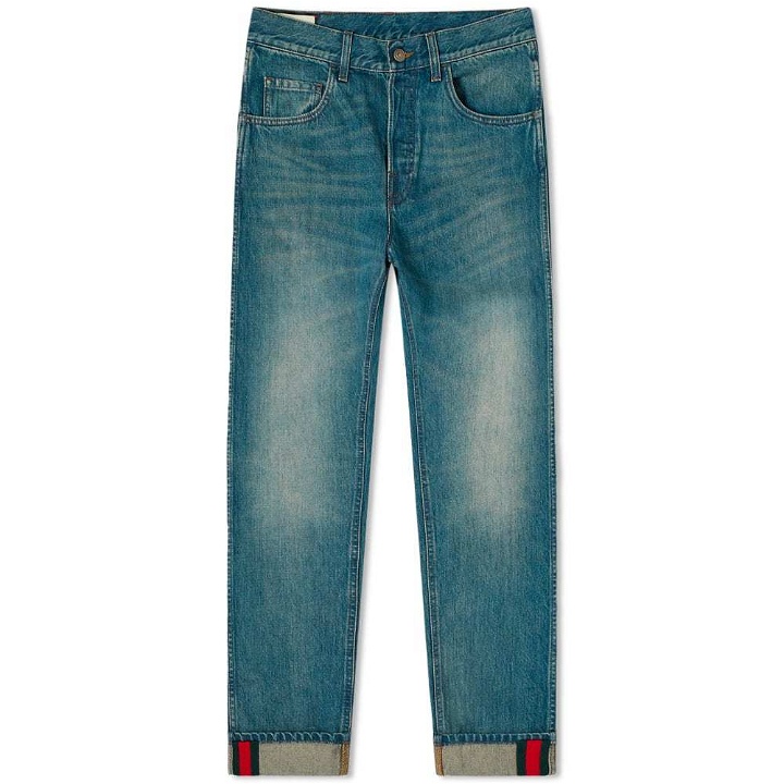 Photo: Gucci GRG Selvedge Tapered Fit Jean