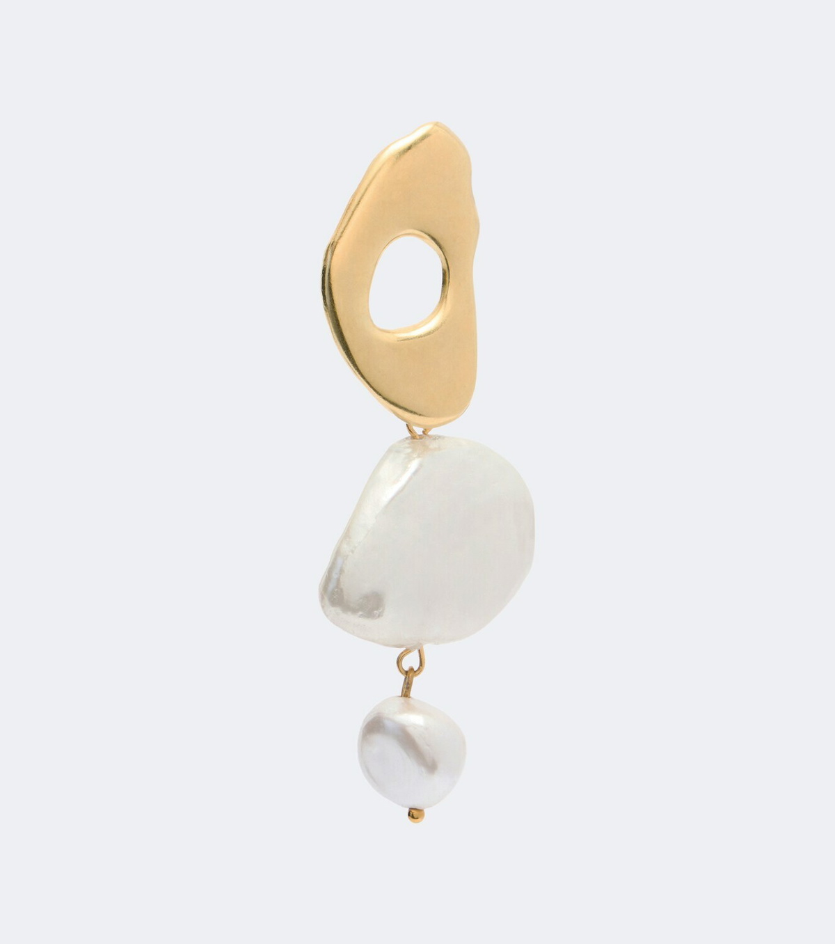 Ysso Delos pearl 24kt gold-plated drop earrings