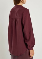 Never Fully Dressed Miley Ruffle-trimmed Woven Shirt Red