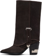 Toga Pulla SSENSE Exclusive Brown Western Style Boots