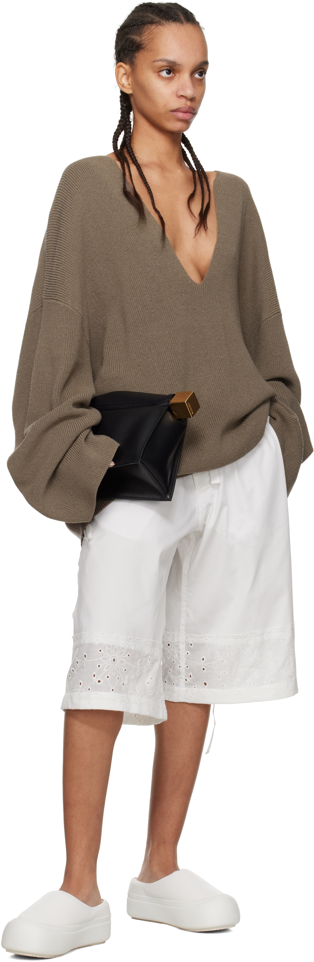 YUME YUME White Goofy Slip-on Loafers