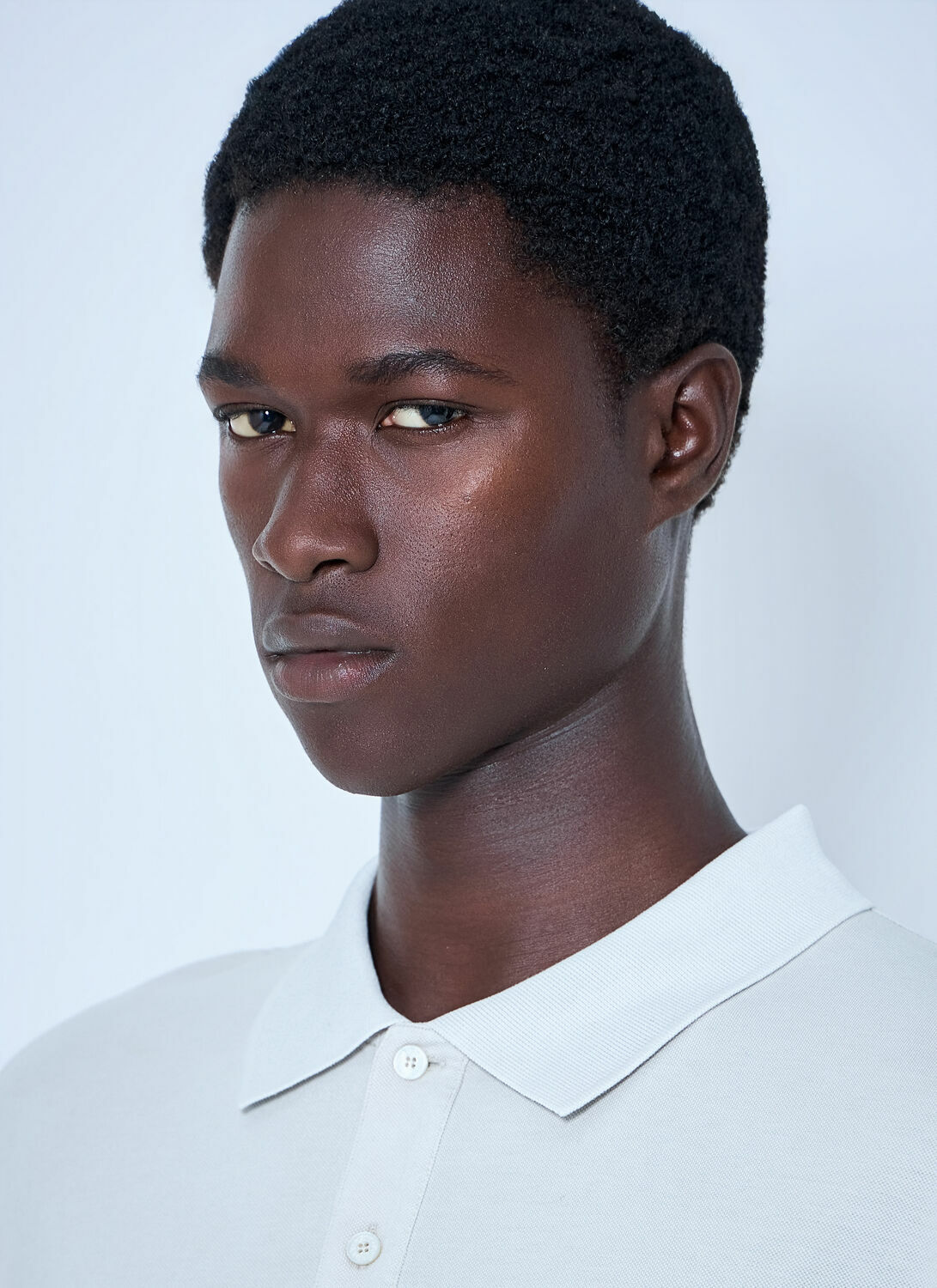 Acne Studios Washed Logo Polo Shirt