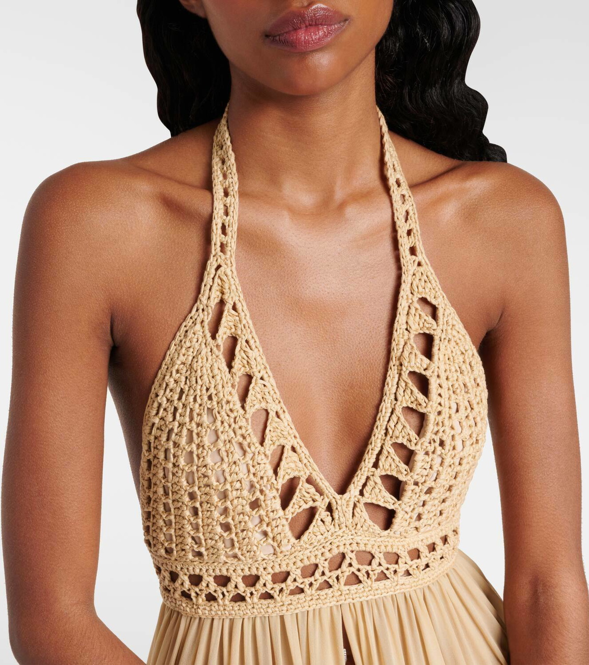 white christmas dresses Kraka. Dress in 100% silk Crochet. 