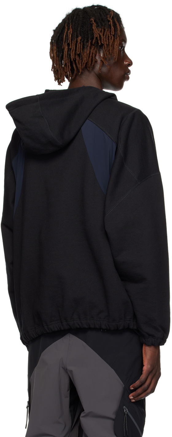 _J.L - A.L_ Black Paneled Hoodie