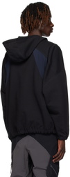 _J.L - A.L_ Black Paneled Hoodie