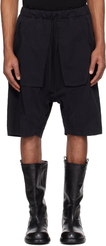 Photo: Professor.E Black Object-Faded Shorts