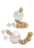 Pearl Octopuss.y Mini Snakes Embellished Drop Earrings - Gold - One Size