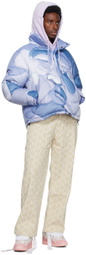 KidSuper Blue Kissing Down Jacket