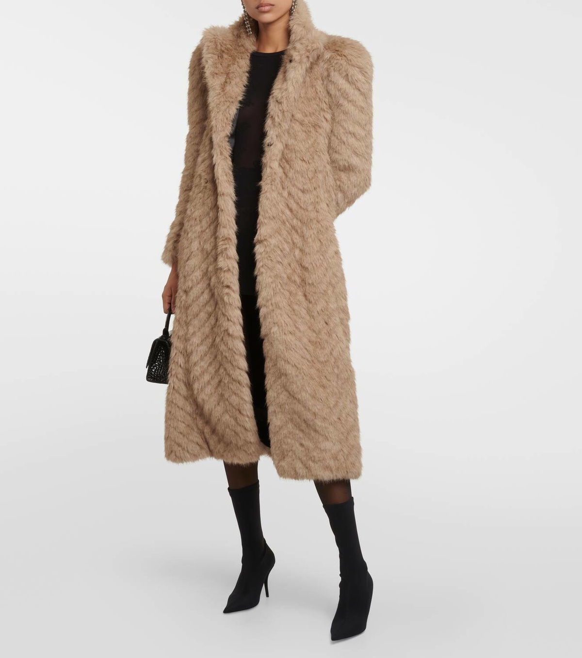 ジャケット・アウター BALENCIAGA fur coat navy F Balenciaga Faux Fur | Women's | Vitkac