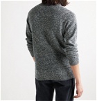 Sunspel - Mélange Shetland Wool Sweater - Blue