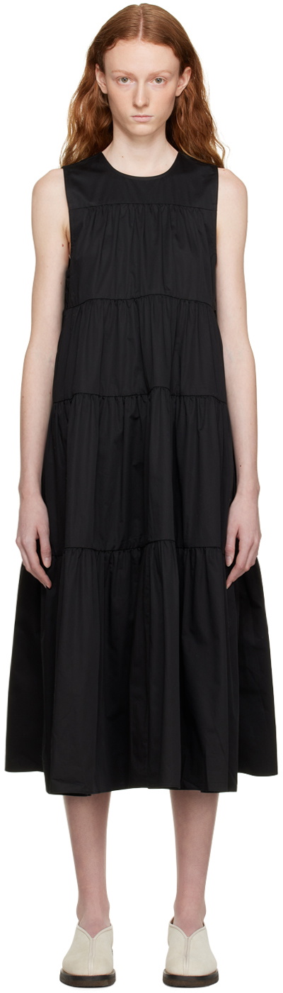 Black Sleeveless Midi Dress main image 0