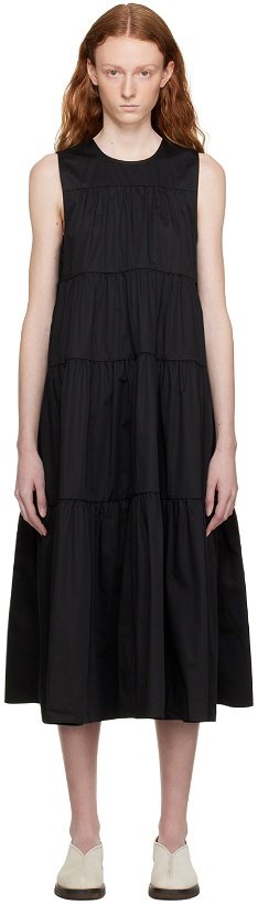 Photo: CO Black Sleeveless Midi Dress