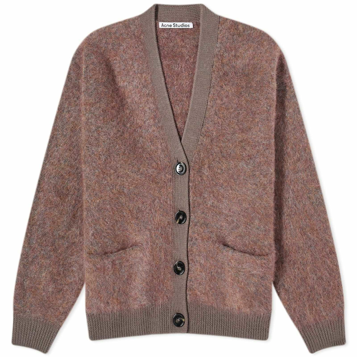 Acne Studios Women s Rives Mohair RWS Cardigan in Brown Blue