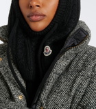 Moncler Cable-knit alpaca and wool-blend balaclava