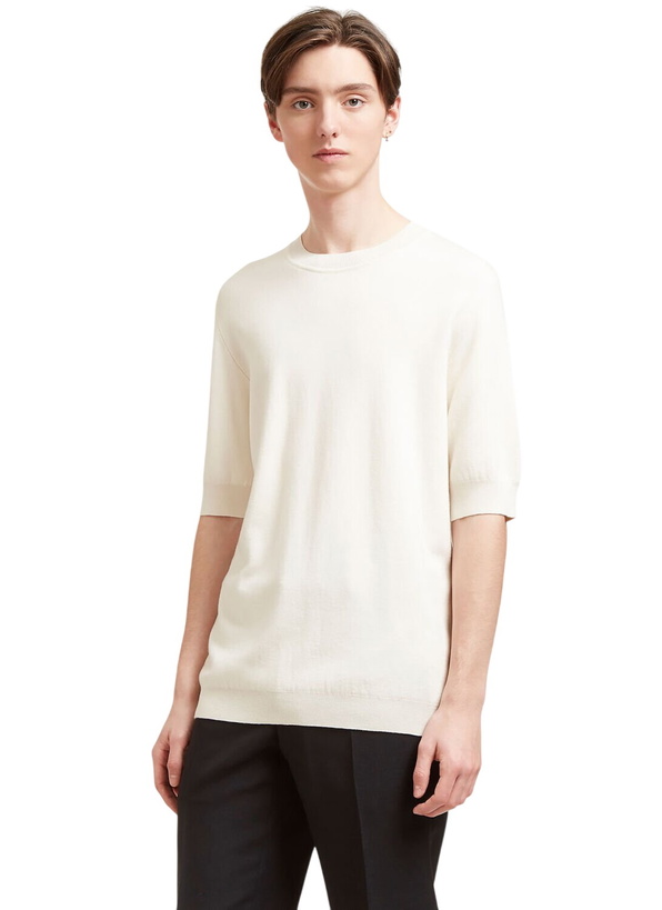 Photo: Aiezen Silk and Cashmere-Blend Fine-Knit T-Shirt
