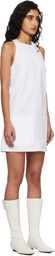 Courrèges White Heritage Sleeveless Poplin Minidress