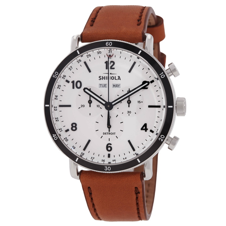 Photo: Shinola Canfield Quartz White Dial Mens Watch S0120141501