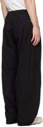 C.P. Company Black Micro-Reps Boxy Leg Pocket Lens Pants
