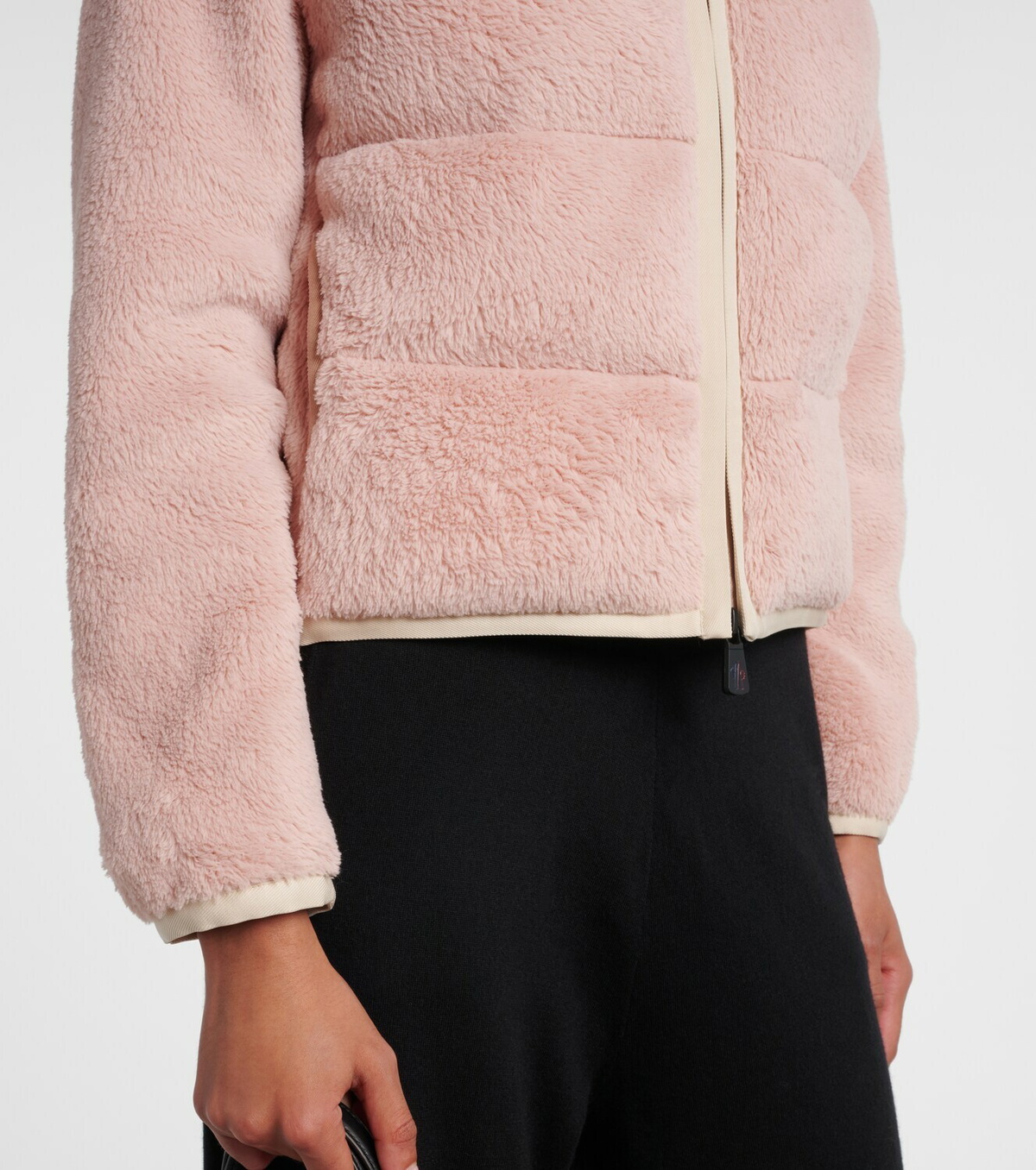 Moncler Grenoble Down-paneled zip-up hoodie