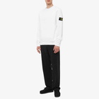 Stone Island Men's Brushed Cotton Crew Neck Sweat in White