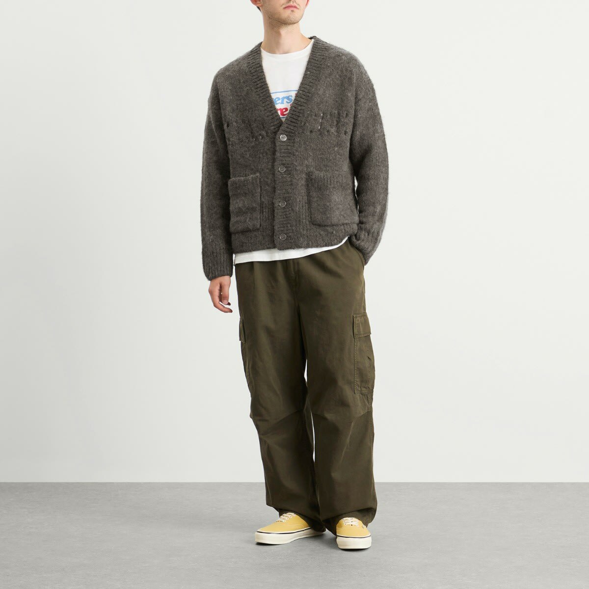 ACMH by Magic Castles Men's Martha Pocket Cardigan in Charcoal ACMH by ...