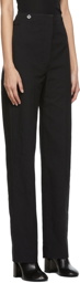 LEMAIRE Black High Waisted Trousers
