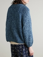 Story mfg. - Bulb Appliquéd Organic Cotton Sweater - Blue