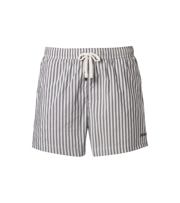 Photo: Zegna Striped swim trunks