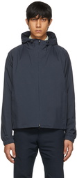 Loro Piana Navy Hooded Bomber Jacket