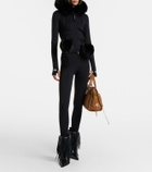 Balenciaga Avenue 90 leather fringe ankle boots