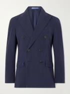 Polo Ralph Lauren - Double-Breasted Cotton-Canvas Suit Jacket - Blue