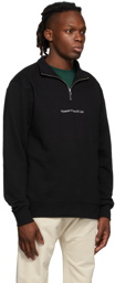 Museum of Peace & Quiet Black MoPQ Half-Zip Sweatshirt