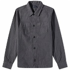 Fred Perry Authentic Men's Wool Blend Shirt in Charcoal Marl
