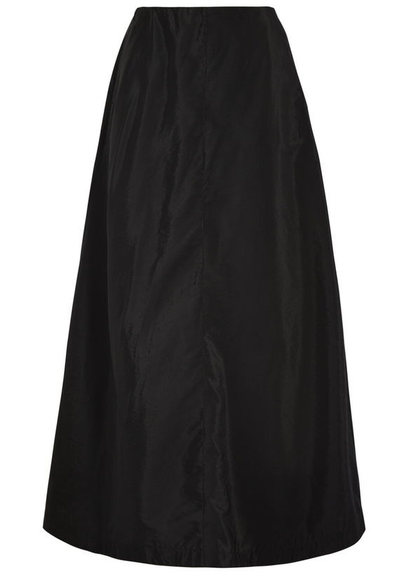 Photo: BY Malene Birger Isoldas Satin Maxi Skirt Black