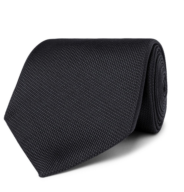 Photo: TOM FORD - 8cm Woven Tie - Black