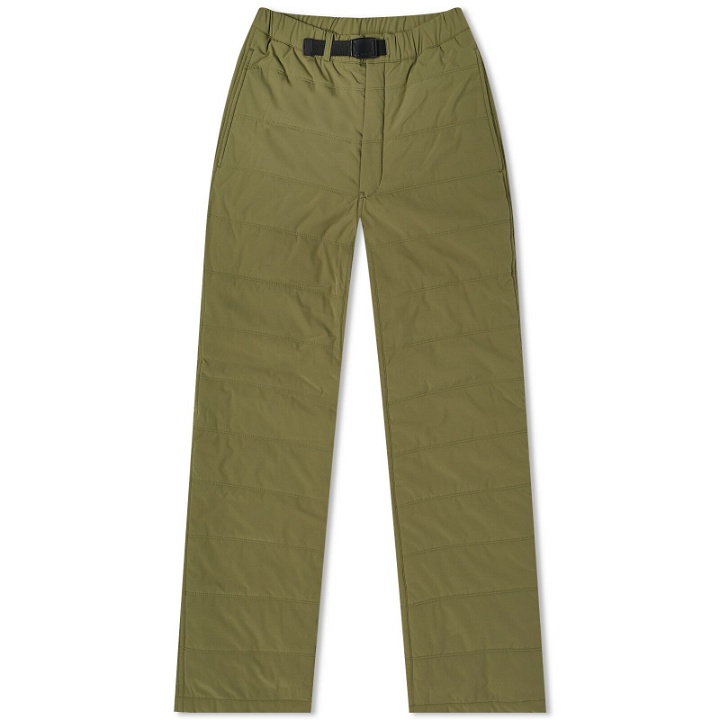 Photo: Snow Peak Men's Flexible Insulated Pant in Olive