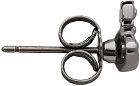 Vivienne Westwood Gunmetal Nano Solitaire Single Stud Earring