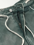 RRR123 - Father Pontius Wide-Leg Belted Cotton Shorts - Gray