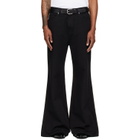 LU'U DAN Black Denim Phat Jeans