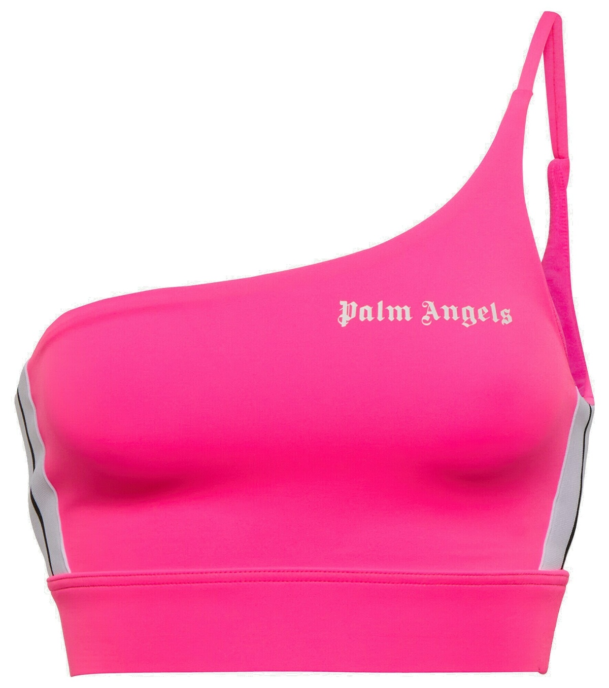 Palm Angels - One-shoulder jersey sports bra Palm Angels