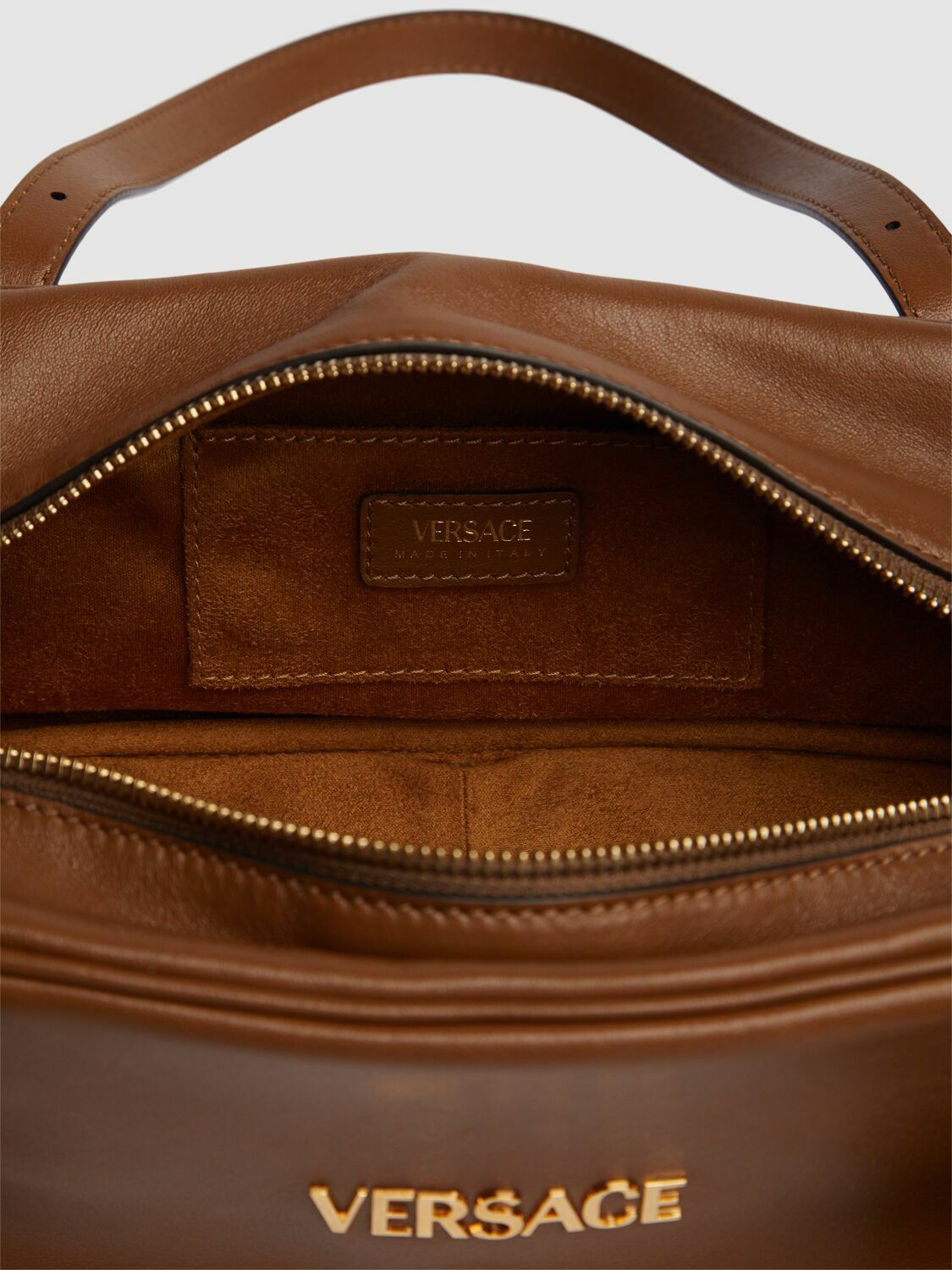 VERSACE Versace Tag Leather Shoulder Bag Versace